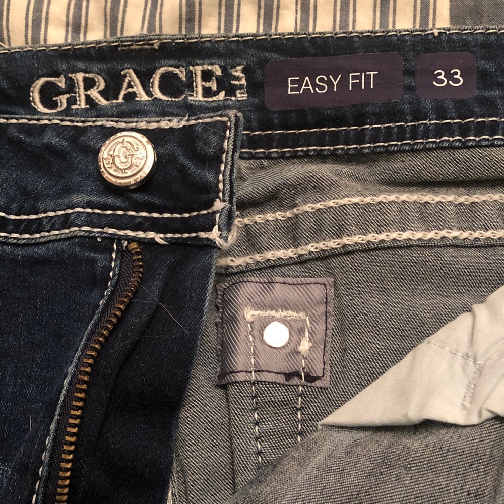 Grace Dark Indigo Denim Jeans